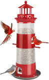 Decflow Bird Feeders for Outdoors Hanging, Wild Bird Feeders for Outside Squirrel Proof, Metal Bird Seed Feeder for Small Birds, 4 lbs Large Capacity for Cardinal, Finch, Sparrow, Blue Jay.