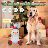 UPSKY Christmas Dog Toys, Dog Squeaky Toy with Crinkle Paper, Interactive Durable Plush Dog Chew Toys for Puppy, Small, Middle, Large Dogs Training and Reduce Boredom.