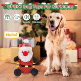 UPSKY Christmas Dog Toys, Dog Squeaky Toy with Crinkle Paper, Interactive Durable Plush Dog Chew Toys for Puppy, Small, Middle, Large Dogs Training and Reduce Boredom.