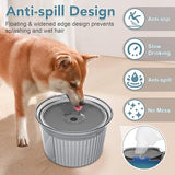 UPSKY 3L Dog Water Bowl 101oz No Spill Dog Bowl, Large Slow Drinking Water Feeder Bowl for Messy Drinkers, Splash Proof Pet Water Dispenser Vehicle Carried No Drip Travel Water Bowl for Dogs, Cats