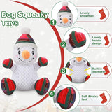 UPSKY Christmas Dog Toys, Dog Squeaky Toy with Crinkle Paper, Interactive Durable Plush Dog Chew Toys for Puppy, Small, Middle, Large Dogs Training and Reduce Boredom.