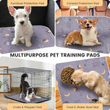 UPSKY Washable Pee Pads for Dogs 2 Pack Reusable Puppy Pads Waterproof Pet Training Pads, Non-Slip Dog Mats Fast Absorbent Whelping Pads for Playpen, Potty, Crate, Bed, 34” x 36”