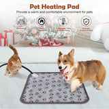 UPSKY Pet Heating Pad 9 Adjustable Temperature Cat Dog Heating Mat with Timer, Waterproof Pet Warming Pad 18" x 18" Electric Pet Heated Bed Mat with Chew Resistant Indoor Heating Pad for Cats Dogs