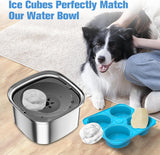 UPSKY 2PCS Dog Treat Molds, Silicone Dog Frozen Treat Tray Mold Large Dog Paw Ice Cube Trays Mold, Refillable Dog Treat Freezer Molds for Peanut Butter, Yogurt, Fruit