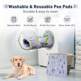 UPSKY Washable Pee Pads for Dogs, 2 Pack Reusable Puppy Pads Super Absorbent Dog Pee Pads, Waterproof Pet Potty Training Pads Leakproof Anti-Slip Whelping Pads for Crate, Playpen, 34"x 36"