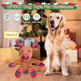 UPSKY Christmas Dog Toys, Dog Squeaky Toy with Crinkle Paper, Interactive Durable Plush Dog Chew Toys for Puppy, Small, Middle, Large Dogs Training and Reduce Boredom.…