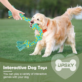 UPSKY Large Dog Rope Toys for Aggressive Chewers,2 Pack Tough Dog Chew Toys for Medium and Large Breed,Heavy Duty Dog Tug of War Toy,Indestructible Dog Teething Toys for Boredom