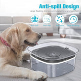 UPSKY 4L Dog Water Bowl 135oz No Spill Dog Bowl Extra Large Capacity Slow Drinking Water Feeder, Splash Proof Pet Water Dispenser Vehicle Carried Travel Water Floating Bowl for Dogs, Cats