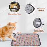 UPSKY Pet Heating Pad 9 Adjustable Temperature Cat Dog Heating Mat with Timer, Waterproof Pet Warming Pad 18" x 18" Electric Pet Heated Bed Mat with Chew Resistant Indoor Heating Pad for Cats Dogs