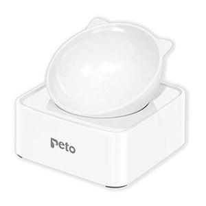 UPSKY Peto Cat Dog Bowl, Raised Cat Food Water Bowl, Pet Feeder Bowl Non-Spill