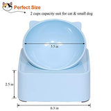 UPSKY Cat Dog Bowl Raised, Pet Feeder Bowl Non-Spill(0-30°Adjustable)