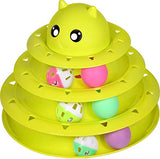 UPSKY Cat Toy Roller, Cat Toy Ball Tower, Cat Fun 3-Level Tower Ball & Track Indoor