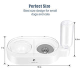 UPSKY Double Dog Cat Bowls, Pet Automatic Water Dispenser(Detachable)