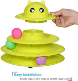 UPSKY Cat Toy Roller, Cat Toy Ball Tower, Cat Fun 3-Level Tower Ball & Track Indoor