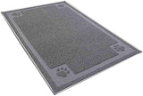 UPSKY Large Cat Litter Mat Trapper 35.5"×23.5", Traps Litter from Box and Paws(Grey)