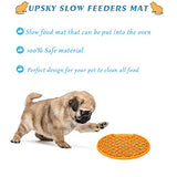 UPSKY Dog Slow Feeder Lick Mat & Cat Food Mat, Super Anti-Skid Slow Feeder Lick Pad(2 PCS)