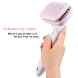 UPSKY Dog & Cat Brush Self Cleaning, Dog Slicker Brush, Shedding Grooming Tools for Dogs & Cats