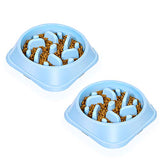 UPSKY Slow Feeder,  2 PCS Small Dog Bowls, Non-Slip Puzzle Bowl, Anti-Choking Dog Bowl