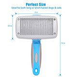 UPSKY Self Cleaning Dog Brush, Dog& Cat Slicker Brush, Pet Grooming Shedding Tool Brush