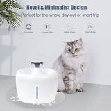 UPSKY Cat Water Fountain 84oz/2.5L, Cat Water Dispenser with Replacement Filters