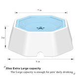 UPSKY Dog Water Bowl, Slow Water Feeder Dog Bowl with No-Skid Bottom, Non-Spill Pet Water Bowl