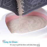 UPSKY Double Large Cat Litter Mat (24" x 16"x 2 Pcs), Cat Litter Mat Little Trapping