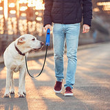 UPSKY Retractable Dog Leash, 16 ft Scalable Dog Walking Leash with Bright Flashlight(Blue)