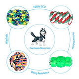 UPSKY Dog Rope Toys, Puppy Grinding Teeth 15PCS,  Nearly Indestructible Dog Toys Dental Cleaning Product