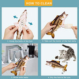 UPSKY Electric Moving Fish Cat Toy,Funny Interactive Pets Pillow Chew Bite Kick Supplies for Cat Kitten Kitty