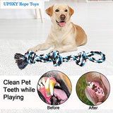 UPSKY Dog Rope Toys, Dog Grinding Teeth 2 PCS,  Nearly Indestructible, Dog Toys, Dental Cleaning Product